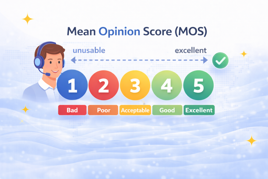mos (mean opinion score)